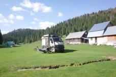 Nachtplatz im Apuseni, noch ersch�pft vom "H�h(l)lentrip" ...