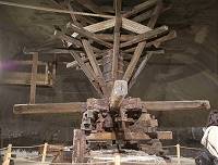 Original der pferdebetriebenen Aufzugswinde