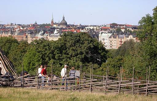 Blick auf Stockholm von Skansen ...