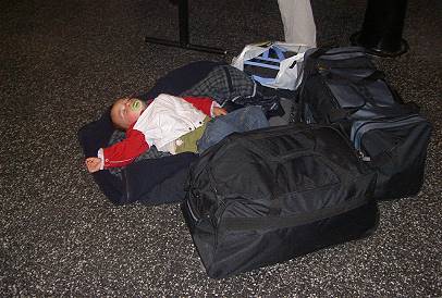 Schlaflager im Viking-Terminal