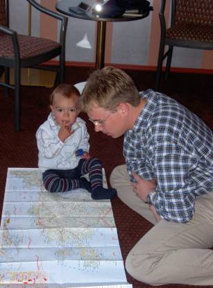 Wie gehts weiter? Reiseplanung im Schweinehotel ...