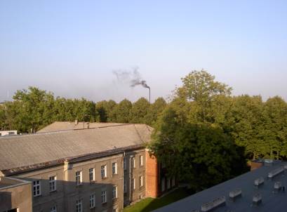 Blick aus dem Hotelzimmer in Prnu ...