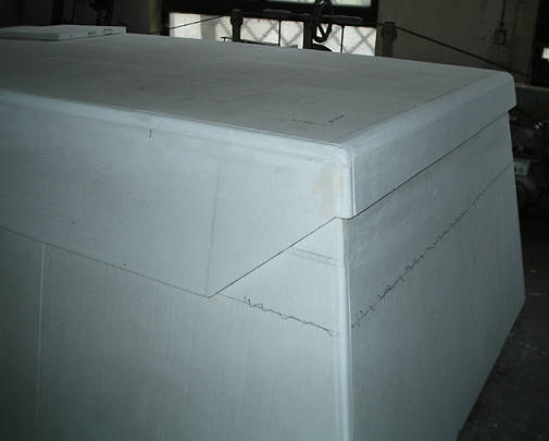 Styropor geschliffen ...