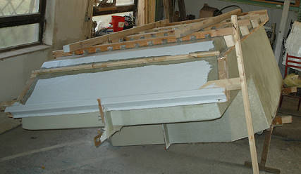 Dach fertig laminiert ...