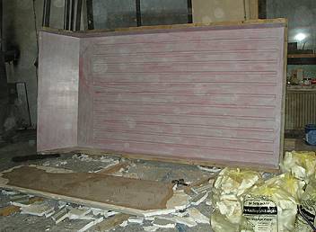 Die Dachform ist fertig ...