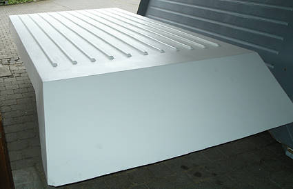 Fertiges Endprodukt: Das Kabinendach gef�llt!