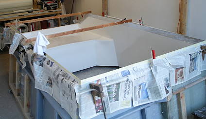 Ergebnis des ersten Anstrichs ...