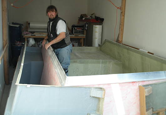 Ausschalen der linken und rechten Seite des Herzstcks ...