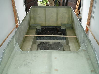 ... und mit Matten versiegelte N�hte ...