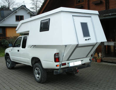 ... und hinten an der Stostange ...