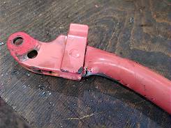 Zu viel Gewicht: Ich verbog den Handhebel ...