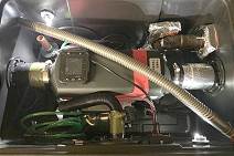 Beleuchteter Innenraum der Box