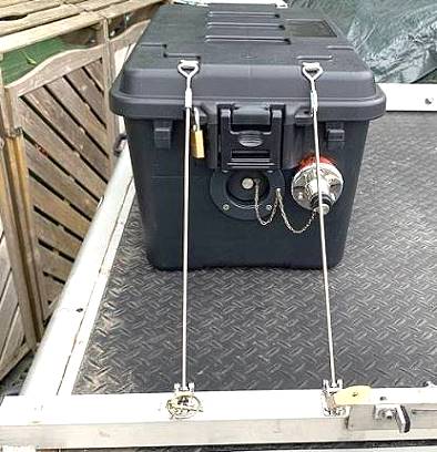 Befestigung auf dem Hnger mit Spannschlssern