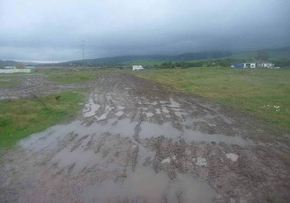 Die Schweinewiese in Tarifa nach einem Sauwetter ...