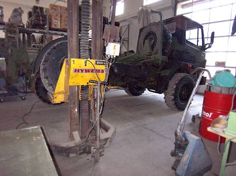 Herzstck des Zwischenrahmens: Leiterrahmen mit zentralem Mittelrohr