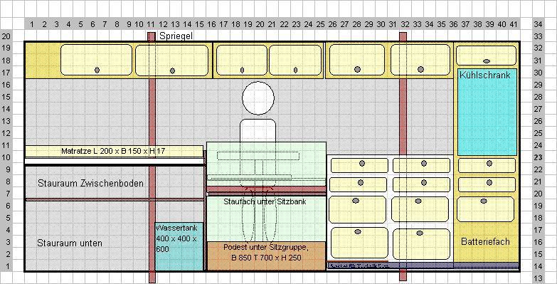 Seitenansicht Mbelplanung Fahrerseite