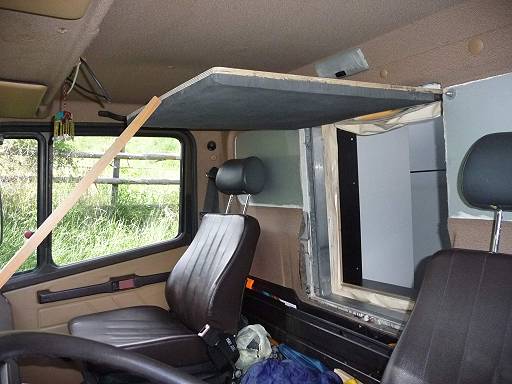 Klapptr im Fahrerhaus ...