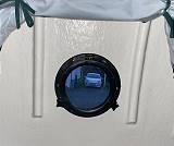 Bullauge in der Heckklappe