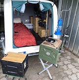 Klapptisch und Campingstuhl immer dabei