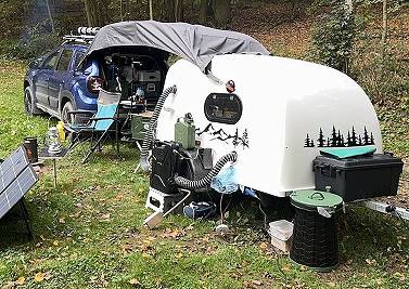 Selbstbau-Anhänger-Wohnkabine (Bild: Bernd van Ooy (Lodjur) Selbstbau-Anhänger-Wohnkabine (Bild: Bernd van Ooy (Lodjur)