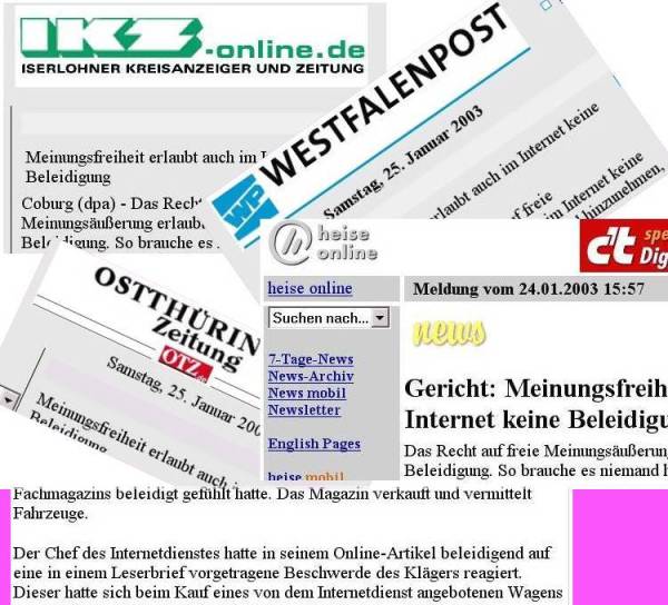 Die Presse klrt auf ...