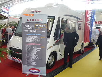 Nicht im Ausstellerverzeichnis? Challenger Sirius ...