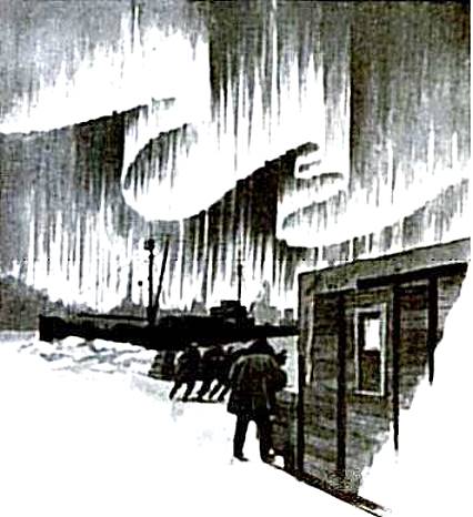 Polarlichter als einzige Abwechslung ...