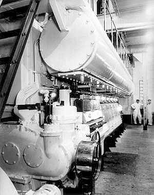 Die Maschine: 10-Zylinder-Busch-Sulzer Diesel