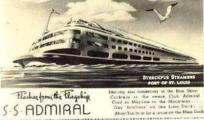 Das größte Passagierschiff aller amerikanischen Binnengewässer ... Das größte Passagierschiff aller amerikanischen Binnengewässer ...