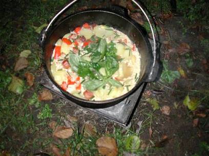 Bald folgt der Paprikawurstauflauf ...