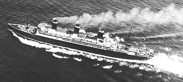 Nach dem Krieg wieder unterwegs als SS LEVIATHAN ...