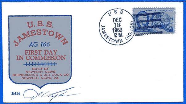 Stolze Mitteilung: Post von der JAMESTOWN ...
