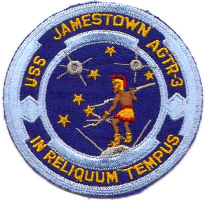 USS JAMESTOWN: Das Schiffswappen ...
