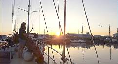 Hafen-Sonnenuntergang ...