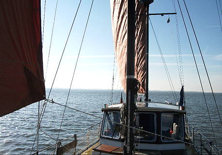 Bei schönem Wetter mit dem Ebbstrom nach Borkum ... Bei schönem Wetter mit dem Ebbstrom nach Borkum ...