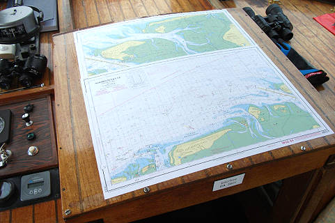 Seekarte heute festgeklebt ... Seekarte heute festgeklebt ...