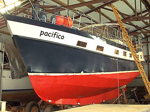 Viel Arbeit wartet: pacifico Werftbesuch ...