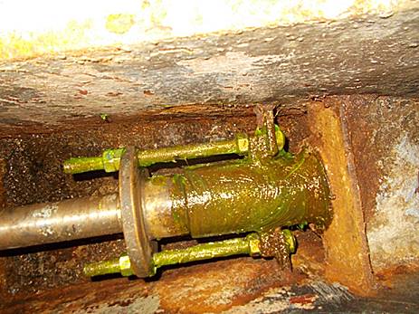 Glitschig: Abdichtungen fertig ...