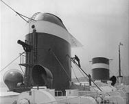 An Deck der "Santa Schiffe"