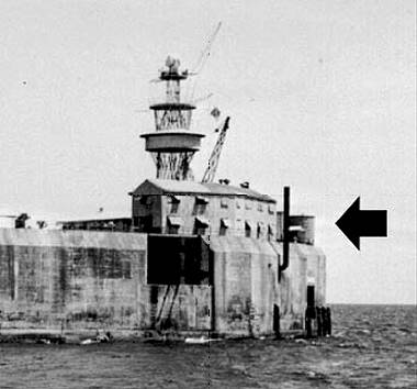 Wassertank auf dem Oberdeck