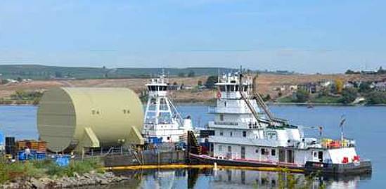 Angekommen: Im Hafen von Benton ...