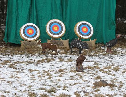 Unser kleiner Bogenschiestand ...