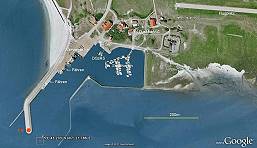 Hafen Baltrum (Karte: Google, esys.org)