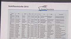 April 2014: MEIN SCHIFF 1 Richtung Werft ...