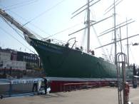 Kurzer Weg zum Frachtensegler ...