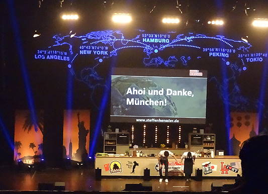 ... und schon am Montag werden wir ihn in Mnchen sehen: Steffen Henssler im Circus Krone ...