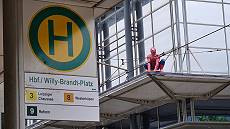 Spiderman am Hauptbahnhof ..? Spiderman am Hauptbahnhof ..?