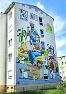 ... vorbei an Straßenkunst ... ... vorbei an Straßenkunst ...