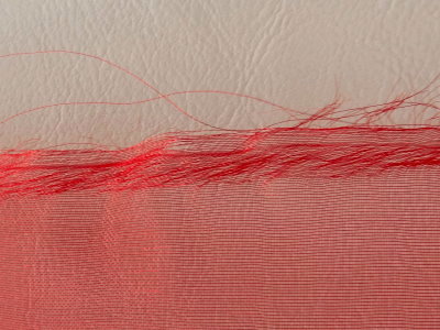 Gerissener Organza ...