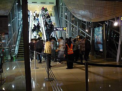 Eid: Gedrngel in der Metro und auf den Straen ...
